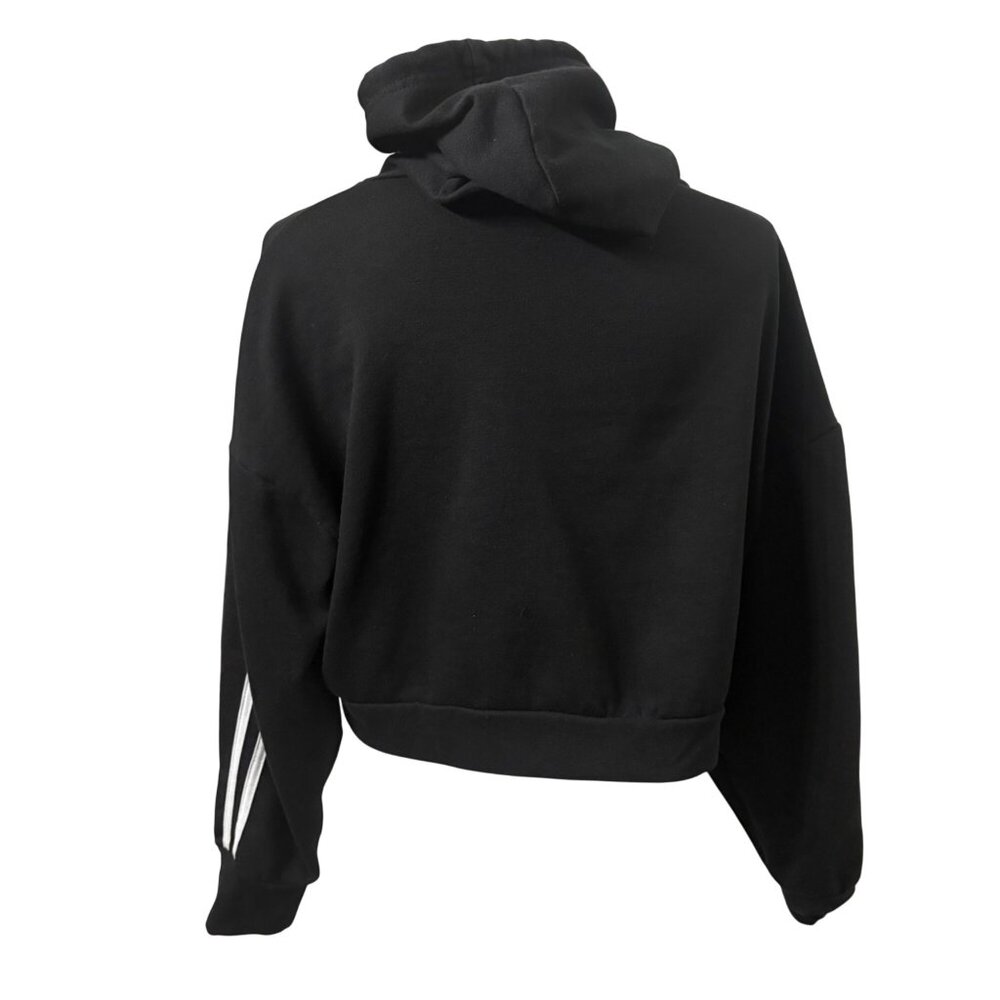 Rue21 Y2K Black Cropped "Princess" Hoodie Modern Streetwear Junior XL - Picture 3 of 14